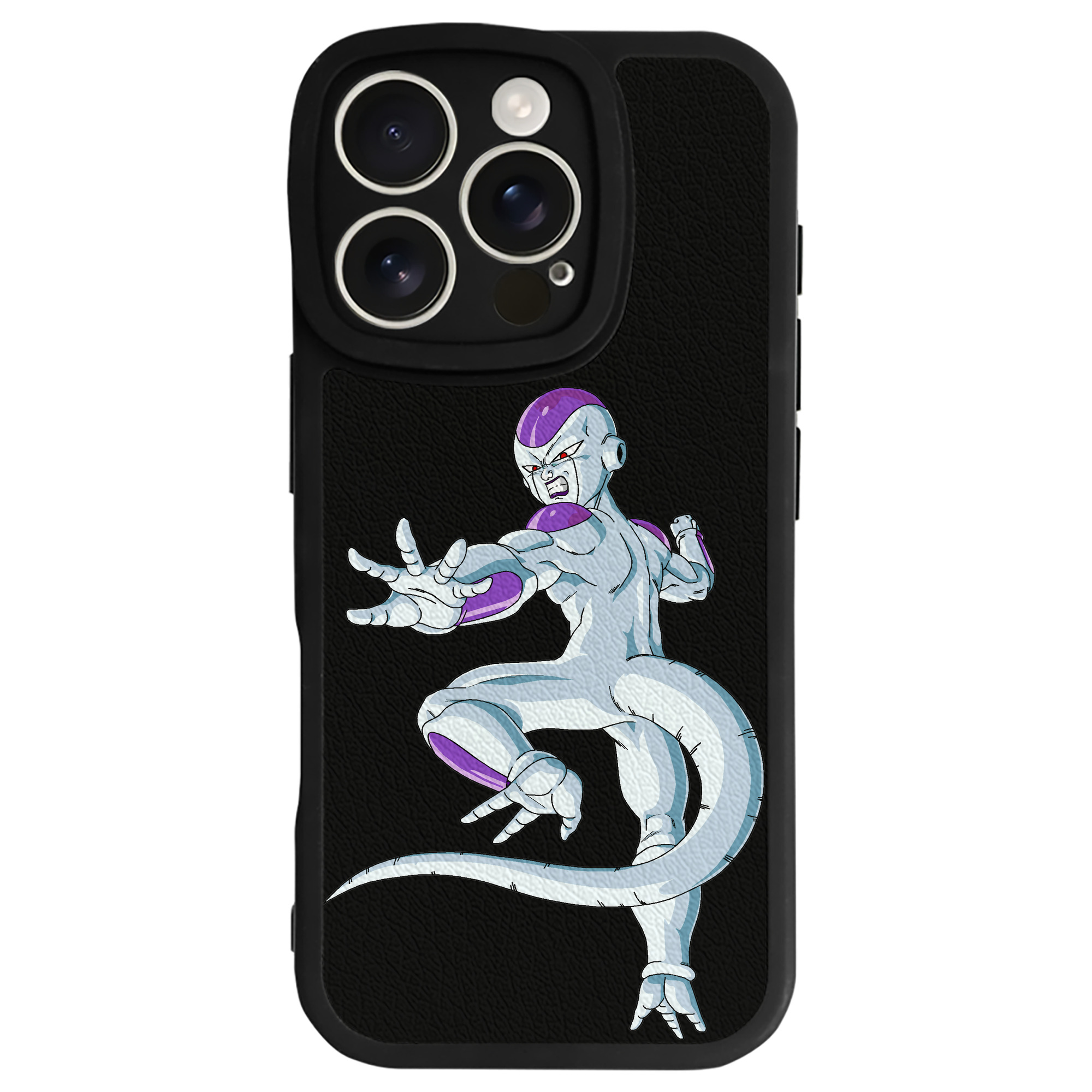 （画像用） ドラゴンボール フリーザ DRAGON BALL Frieza 【iPhone 16シリーズ対応】シリコンスマホケース（レザー調） 材質：シリコン